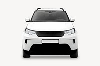 White SUV car psd