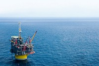 Oil platform background