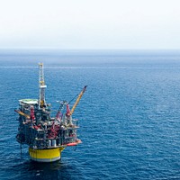 Oil platform background