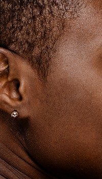 Black woman's skin iPhone wallpaper, beauty close up image