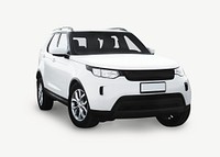 White SUV car psd