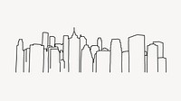 City line art vector