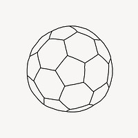 Football line art vector