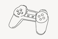 Game controller line art vector