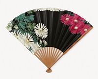 Floral hand fan, Ohara Koson's famous artwork. Remixed by rawpixel.