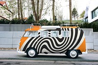 Classic microbus, spiral pattern