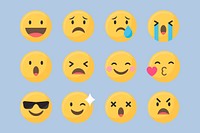 Emoticon vector set