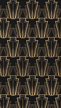 Art deco patterned iPhone wallpaper, Gatsby era 