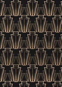 Art deco patterned background, Gatsby era 