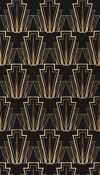 Art deco patterned iPhone wallpaper, Gatsby era 