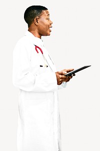 Doctor isolated image on white