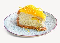 Cheese cake slice, isolated image