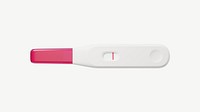 3D positive pregnancy test, collage element psd