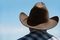 Brown cowboy hat