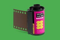 35mm camera film  mockup psd