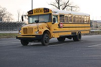 Yellow school bus.