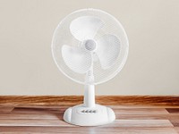 White standing fan
