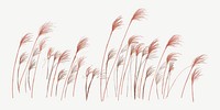 Red reed grass  psd, paint texture