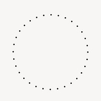 Dotted circle shape