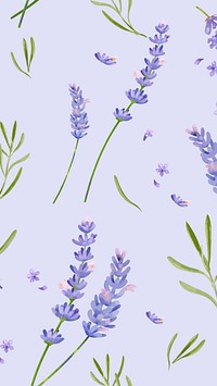 Watercolor lavender mobile wallpaper