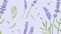 Watercolor lavender desktop wallpaper