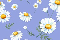 Watercolor chamomile flower background