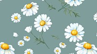 Watercolor chamomile desktop wallpaper