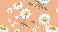 Watercolor chamomile desktop wallpaper