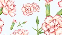 Watercolor carnation desktop wallpaper