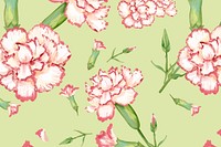 Watercolor carnation flower background