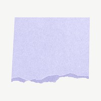 Squared ripped purple paper element, notepaper design element psd