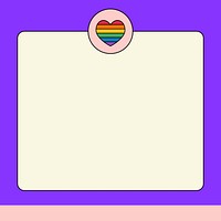 Purple LGBTQ love border background