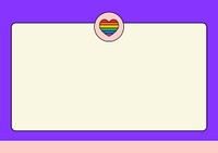 Purple LGBTQ love border background