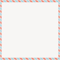 Colorful postal striped frame vector