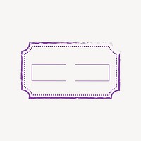 Purple vintage badge isolated design