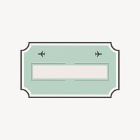 Green travel badge isolated design