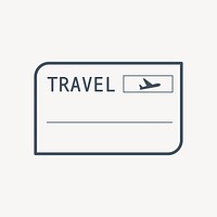 Green air travel ticket vector