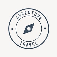 Travel compass icon isolated design