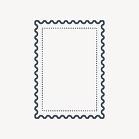 Rectangle postage stamp vector