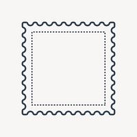 Square postage stamp vector