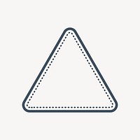 Simple triangle badge vector