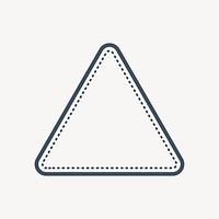 Simple triangle badge isolated design