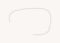 Simple dotted line copyspace vector