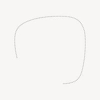 Simple dotted line copyspace vector