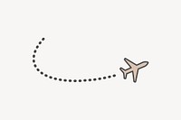 Airplane flying copy space vector