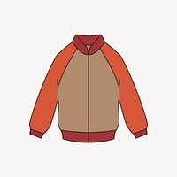 Jacket collage element vector. Free public domain CC0 image.