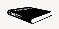 Algebra book silhouette collage element vector. Free public domain CC0 image.