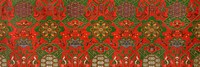 Red Japanese flower background.  Remixed by rawpixel.