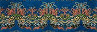 Blue Japanese dragon background.  Remixed by rawpixel.