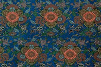 Blue Japanese flower background.  Remixed by rawpixel.